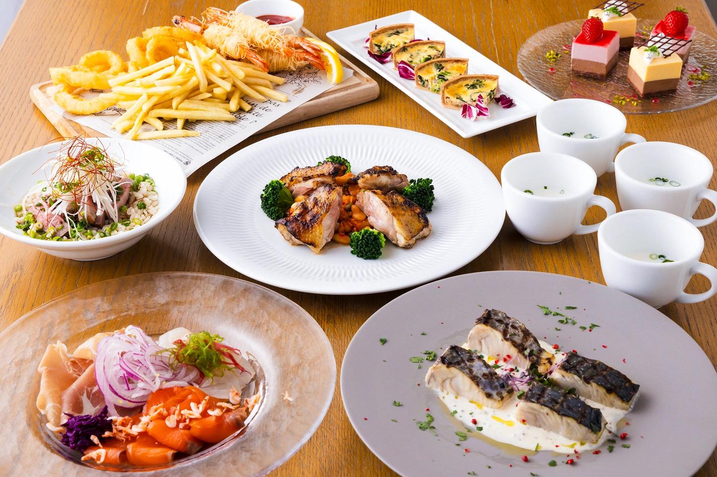 レストランの料理